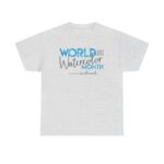 World Watercolor Month 2026 Unisex Heavy Cotton Logo Tee - Image 5