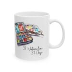 World Watercolor Month 31 Watercolors Mug 2026