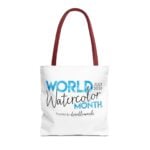 World Watercolor Month 2026 Logo Tote Bag - Image 17