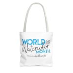 World Watercolor Month 2026 Logo Tote Bag - Image 25
