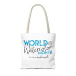 World Watercolor Month 2026 Logo Tote Bag - Image 42