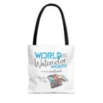 World Watercolor Month 2026 31 Watercolors Tote Bag