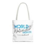 World Watercolor Month 2026 Logo Tote Bag - Image 29