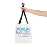 World Watercolor Month 2026 Logo Tote Bag - Image 4