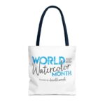World Watercolor Month 2026 Logo Tote Bag - Image 53