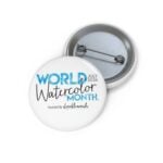 World Watercolor Month 2026 Button