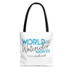 World Watercolor Month 2026 Logo Tote Bag