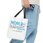 World Watercolor Month 2026 Logo Tote Bag - Image 3