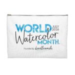 World Watercolor Month Logo Pouch 2026 - Image 2