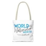 World Watercolor Month 2026 Logo Tote Bag - Image 38