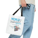World Watercolor Month 2026 31 Watercolors Tote Bag - Image 3