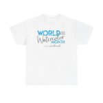 World Watercolor Month 2026 Unisex Heavy Cotton Logo Tee - Image 2