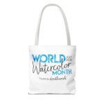 World Watercolor Month 2026 Logo Tote Bag - Image 26