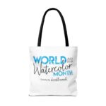 World Watercolor Month 2026 Logo Tote Bag - Image 10