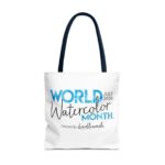 World Watercolor Month 2026 Logo Tote Bag - Image 57