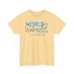 World Watercolor Month 2026 Unisex Heavy Cotton Logo Tee - Image 11