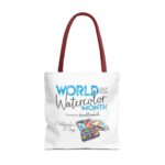 World Watercolor Month 2026 31 Watercolors Tote Bag - Image 21