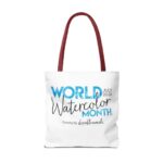 World Watercolor Month 2026 Logo Tote Bag - Image 22