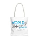 World Watercolor Month 2026 Logo Tote Bag - Image 33