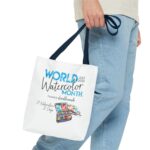 World Watercolor Month 2026 31 Watercolors Tote Bag - Image 51