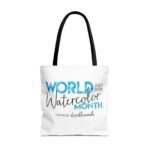 World Watercolor Month 2026 Logo Tote Bag - Image 9
