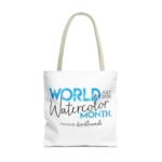 World Watercolor Month 2026 Logo Tote Bag - Image 45
