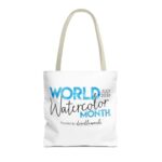 World Watercolor Month 2026 Logo Tote Bag - Image 41
