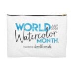 World Watercolor Month Logo Pouch 2026